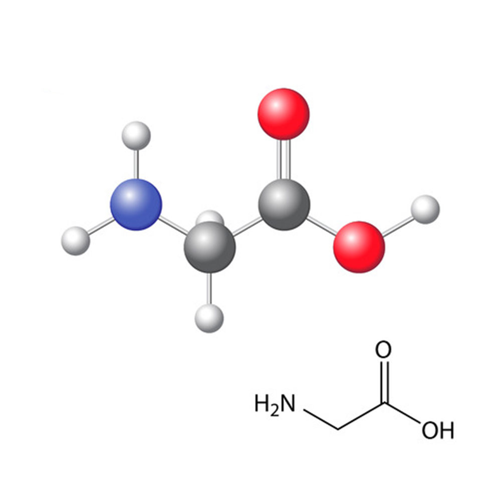 ساختار شیمیایی گلایسین